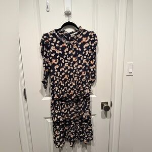 Stylish Navy and Pink Kids Formal Dress